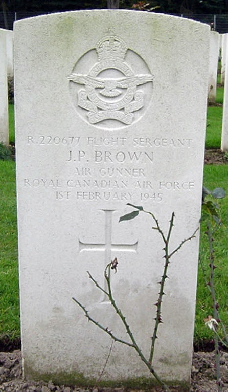 F/Sgt James Pirie Brown<br/><br /><br />died February 1st, 1945